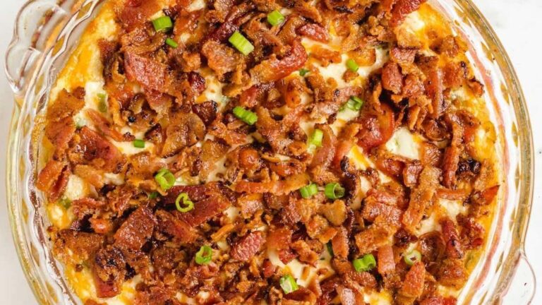 Bacon Cheddar Cream Cheese Dip recipe by Spaceships and Laserbeams.