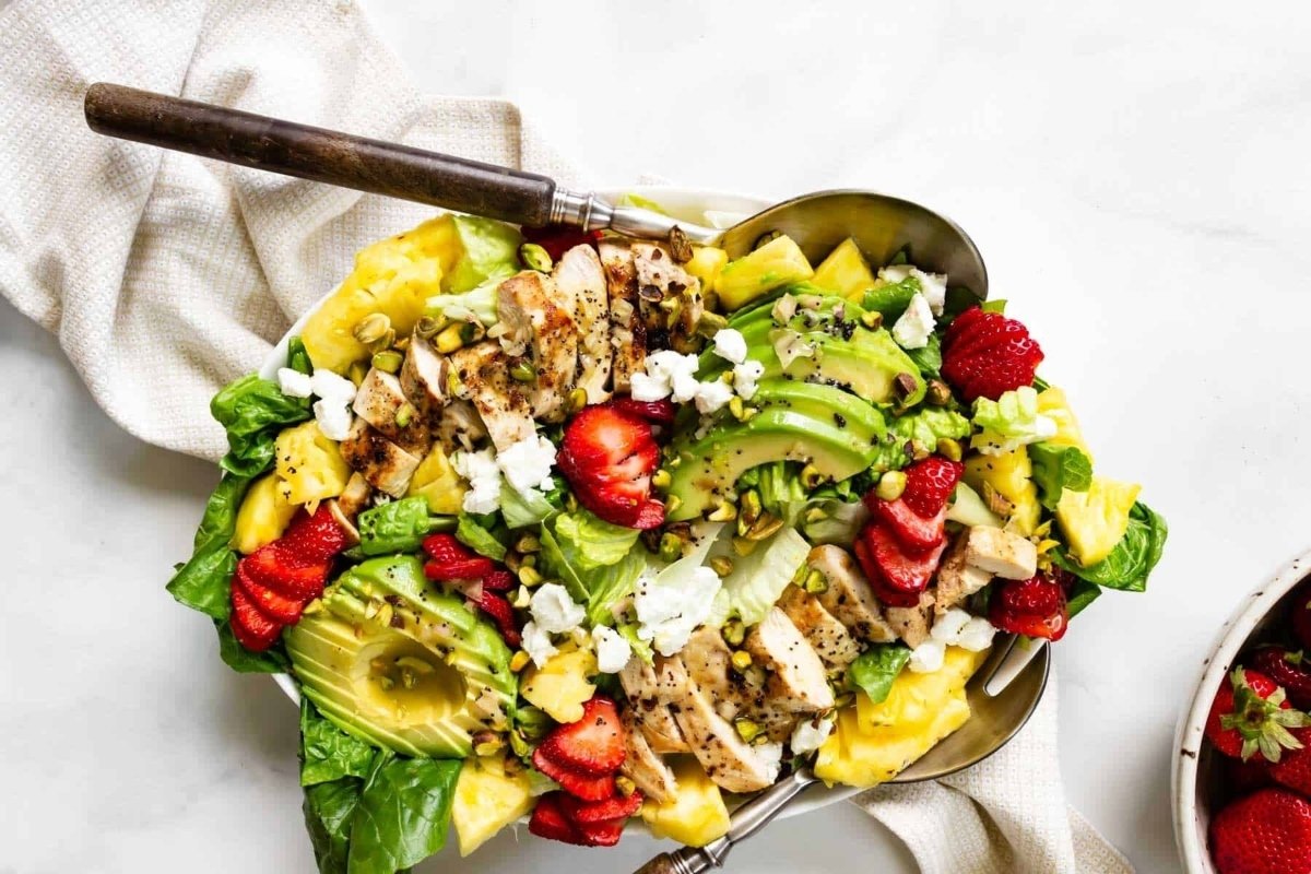 Strawberry Chicken Salad With Poppy Seed Dressing 1