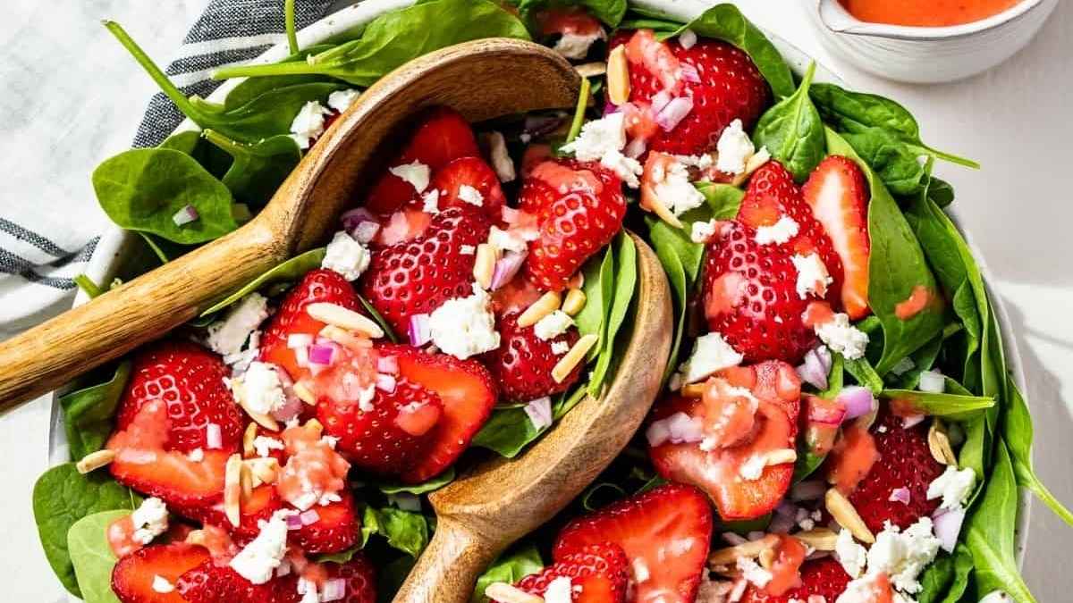 Strawberry Spinach Salad.