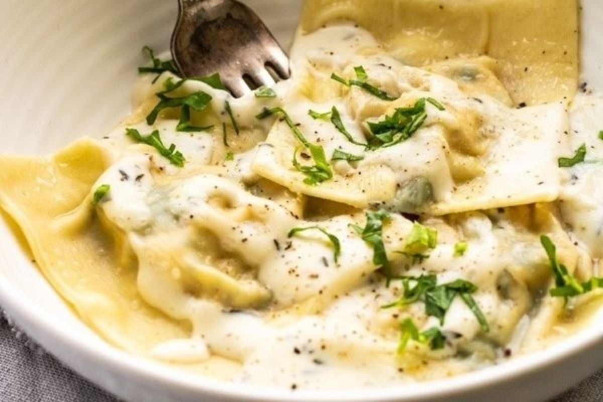 22 Easy, Cheesy Ravioli Recipes to Make On Pasta Night 19 Sweet Potato Kale Ravioli With Lemon Thyme Cream Sauce