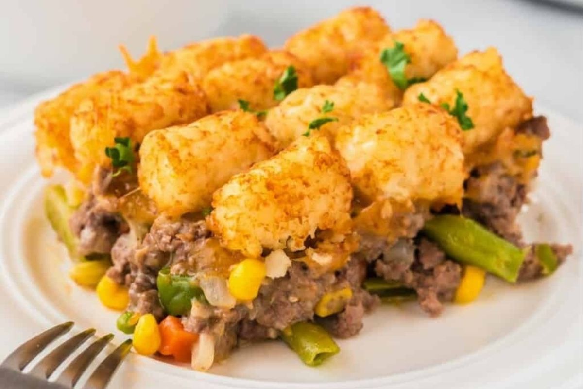 Tater Tot Casserole No Canned Soup