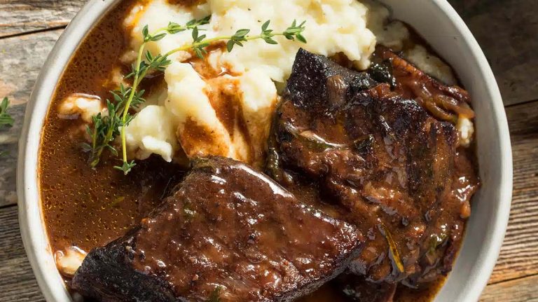 Braised short ribs.