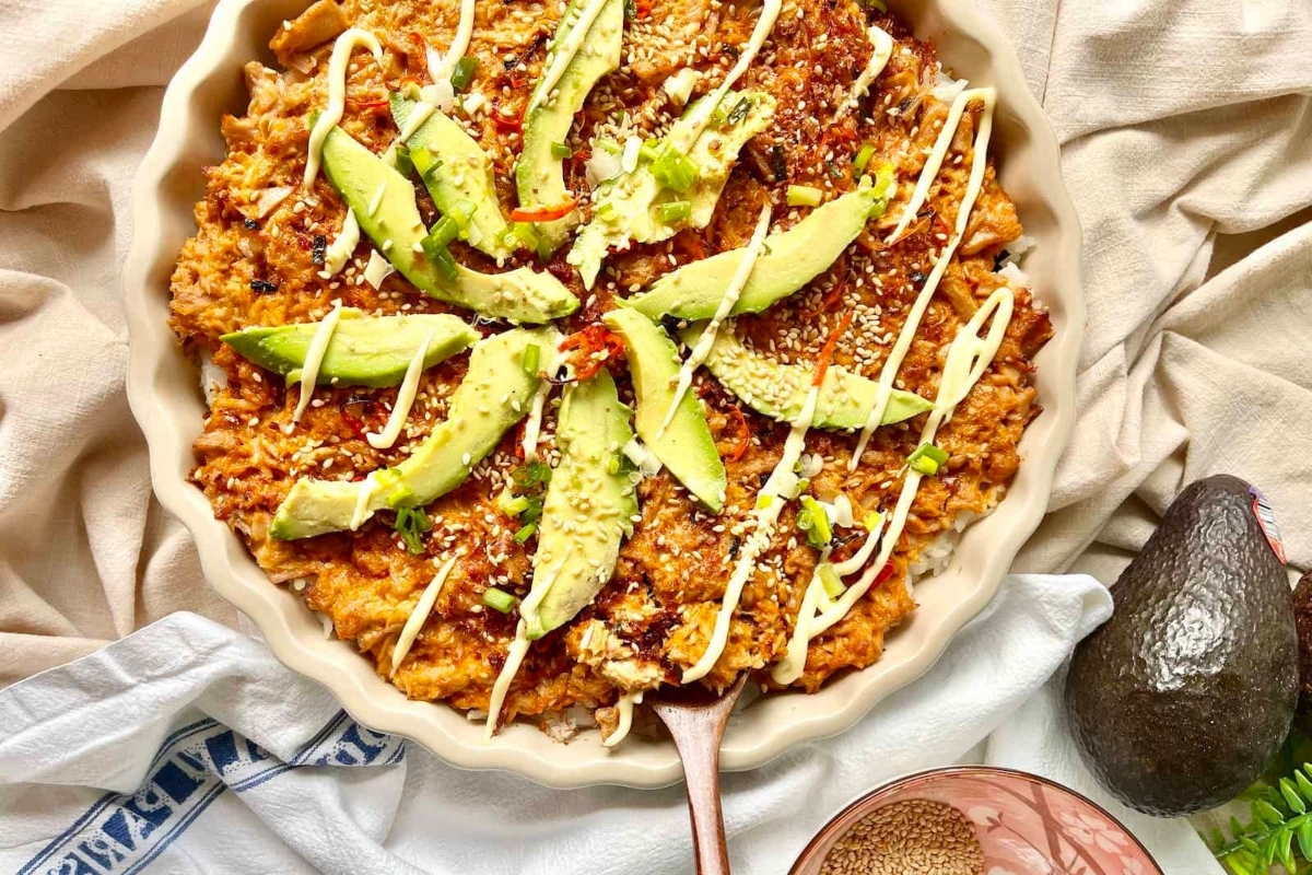 Sushi Bake (With Canned Tuna).