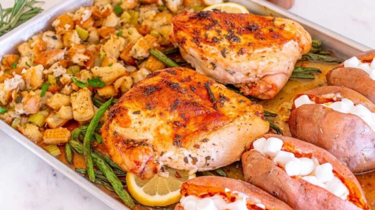 Sheet Pan Turkey Breast Dinner recipe by xoxoBella.