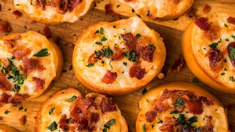 Crispy Parmesan Bacon Bites.