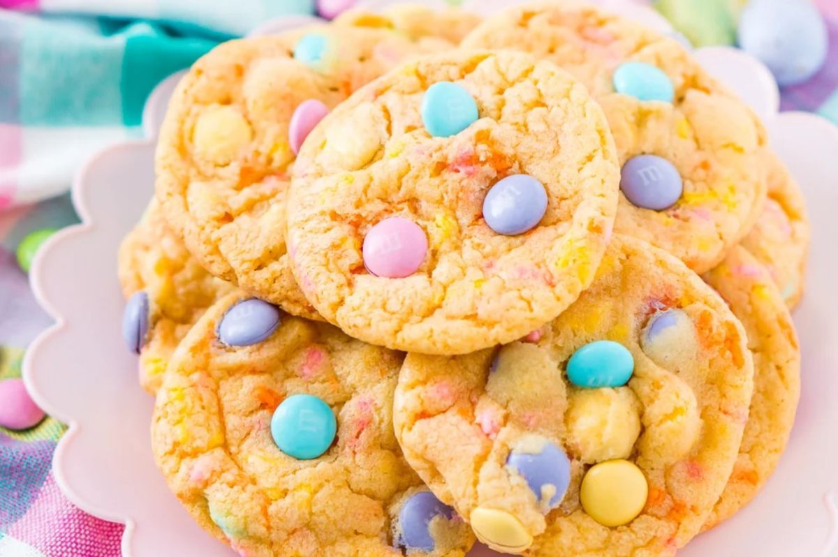 Easter Cake Mix Cookies