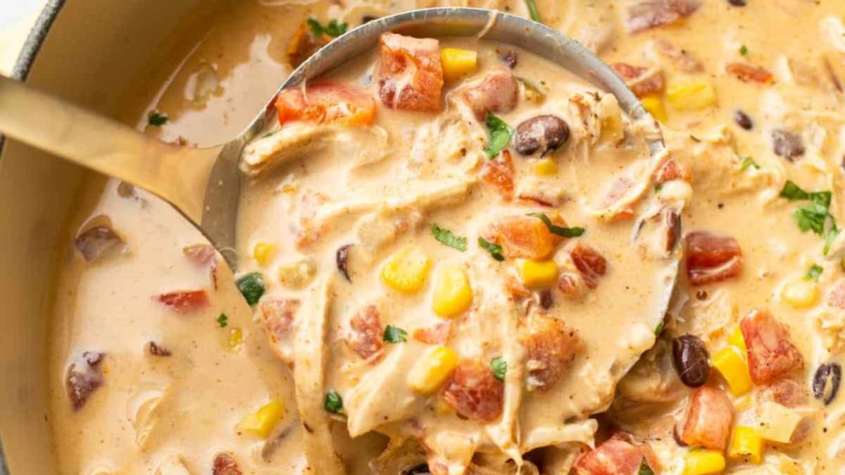 Easy Chicken Taco Soup. 