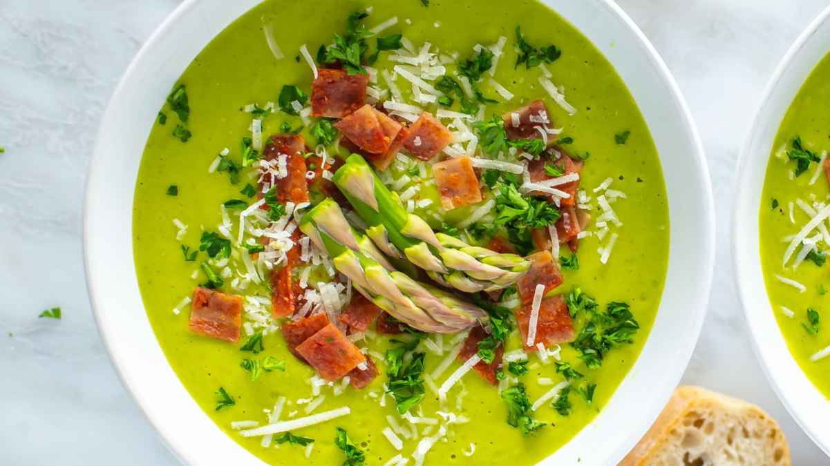 Easy Cream Of Asparagus Soup. 