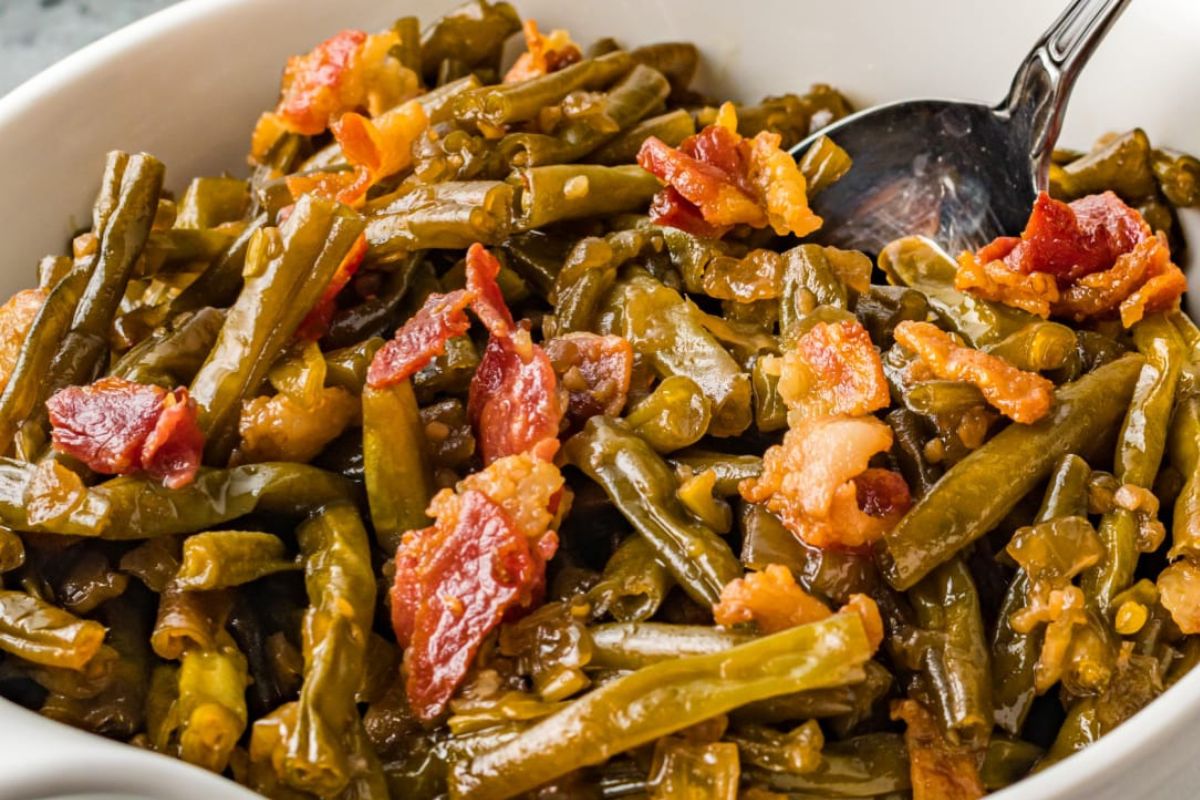 Green Beans With Bacon And Brown Sugar