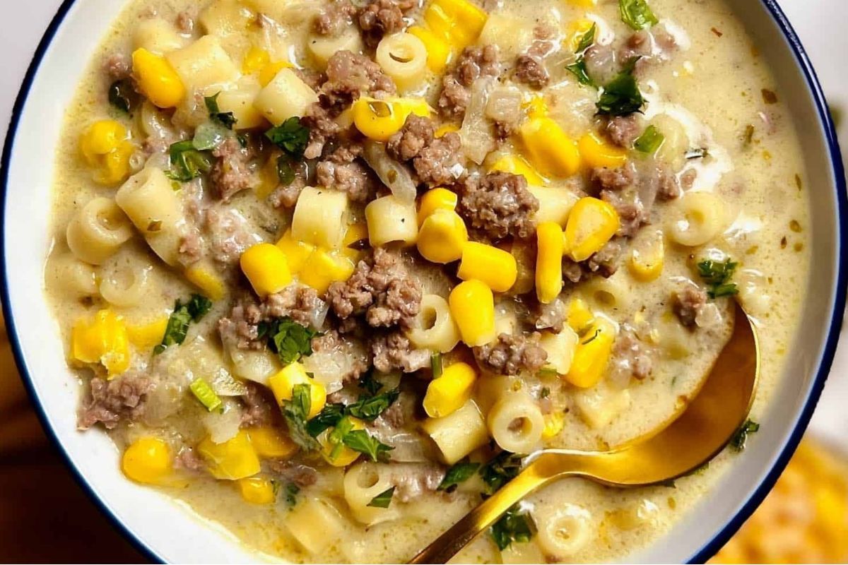 Fresh and Tasty Spring Comfort Food Ideas 19 Ground Beef And Corn Soup
