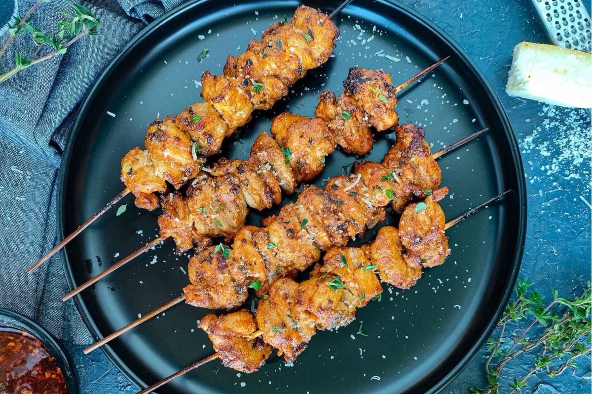 Fresh and Tasty Spring Comfort Food Ideas 17 Lemon Garlic Parmesan Chicken Skewers In Oven