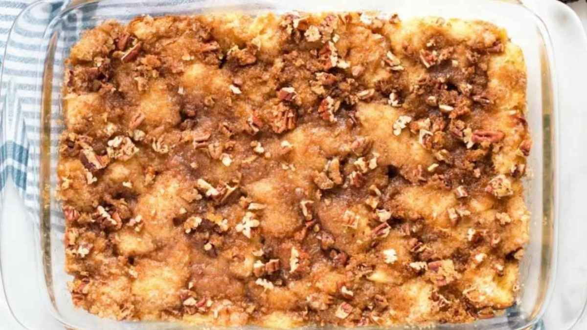 Overnight French Toast Breakfast Casserole Recipe. 