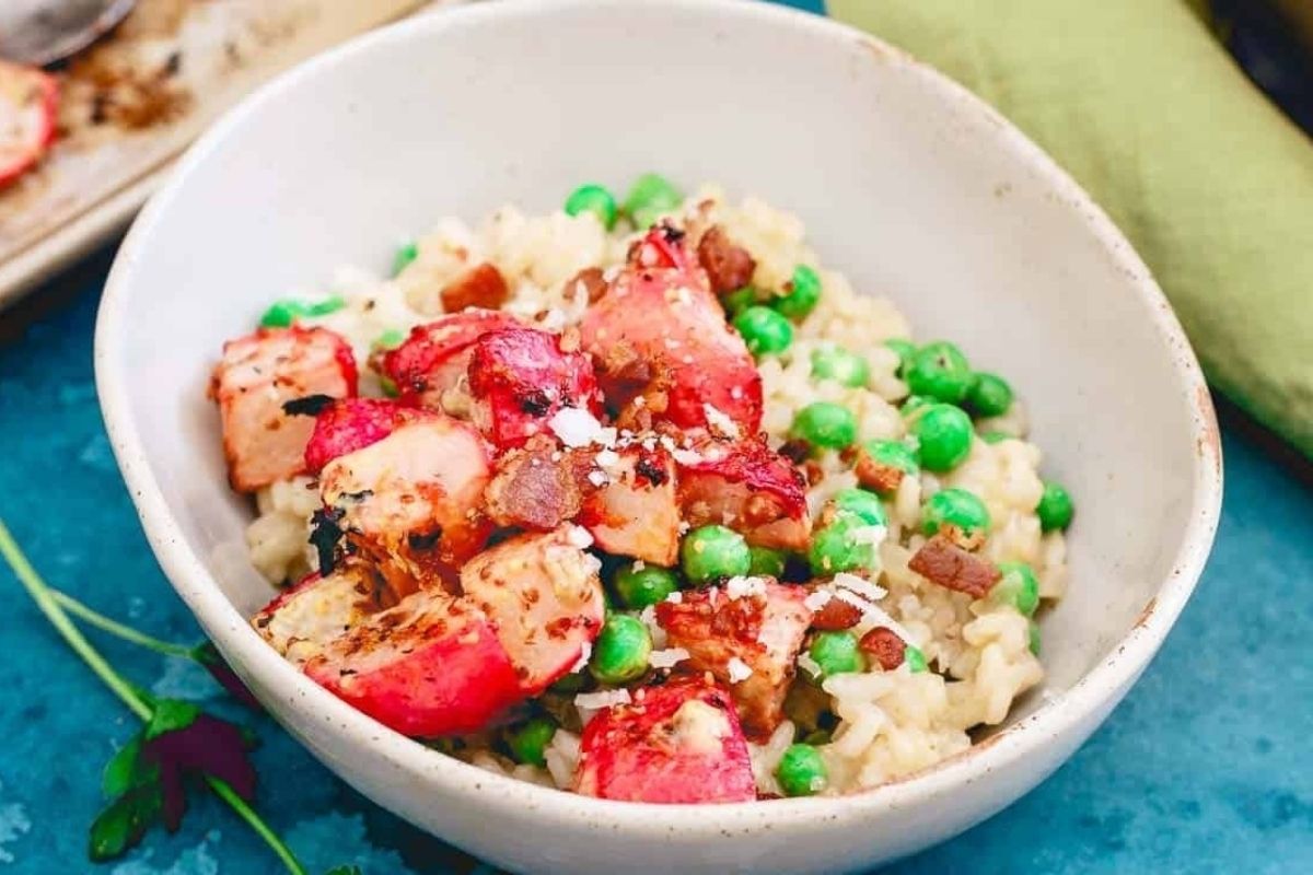 Fresh and Tasty Spring Comfort Food Ideas 28 Pea And Radish Risotto