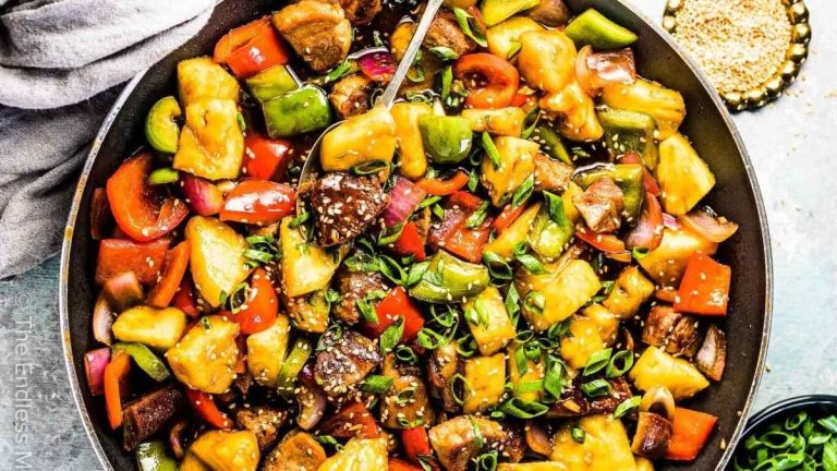 Pineapple Pork Stir Fry.