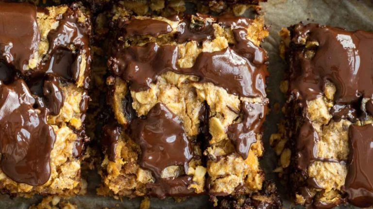 Sweet Potato Oatmeal Chocolate Chip Bars (Vegan And Healthy).