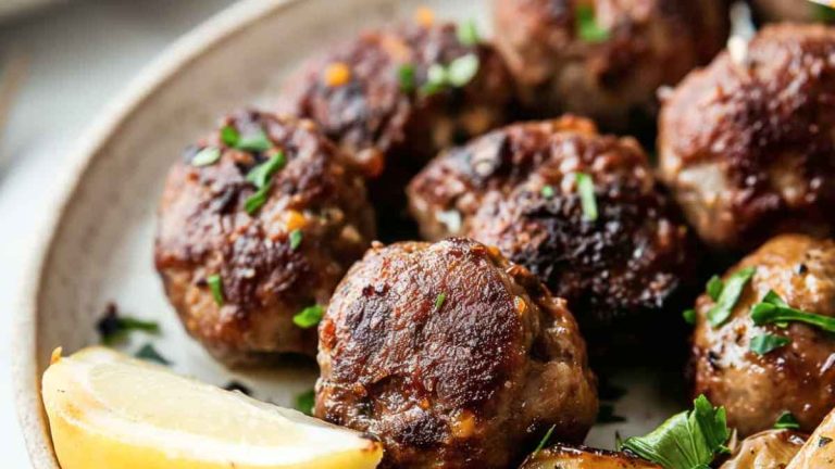 The BEST Greek Meatballs.
