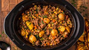 Easy Cowboy Stew Recipe (Slow Cooker).