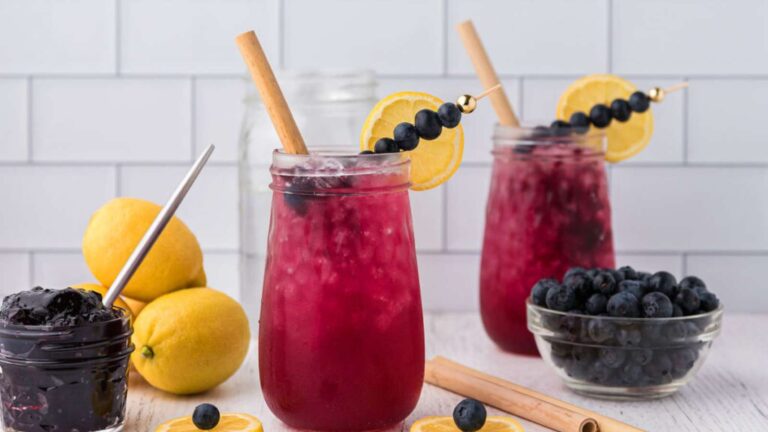 Blueberry Lemon Jam Seltzer recipe by xoxoBella.