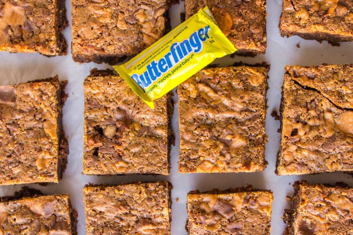 Easy Bake Sale Desserts 12 Butterfinger Brownies.