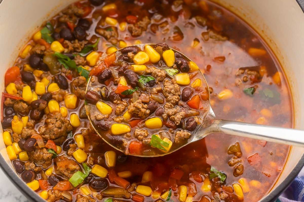 Easy Taco Soup Recipe 8 Ingredients
