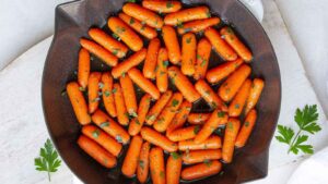 Maple Glazed Carrots.