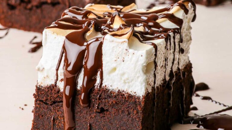 Sky High Gluten Free Marshmallow Brownies.