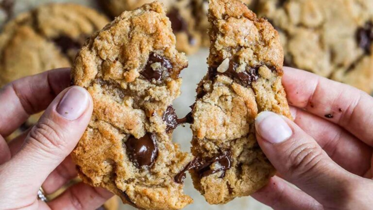Miso Toffee Chocolate Chip Cookies recipe by The Heirloom Pantry.
