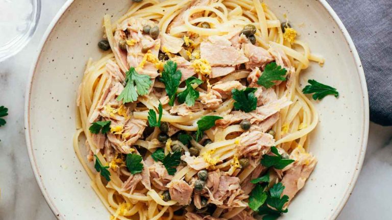 Canned Tuna Pasta.