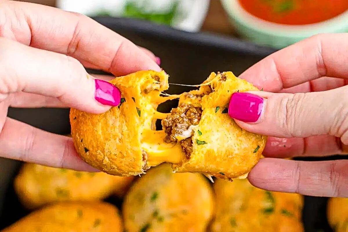 32 Flaky, Fantastic, and Fun Pillsbury Crescent Roll Recipes 14 air fryer taco sticks