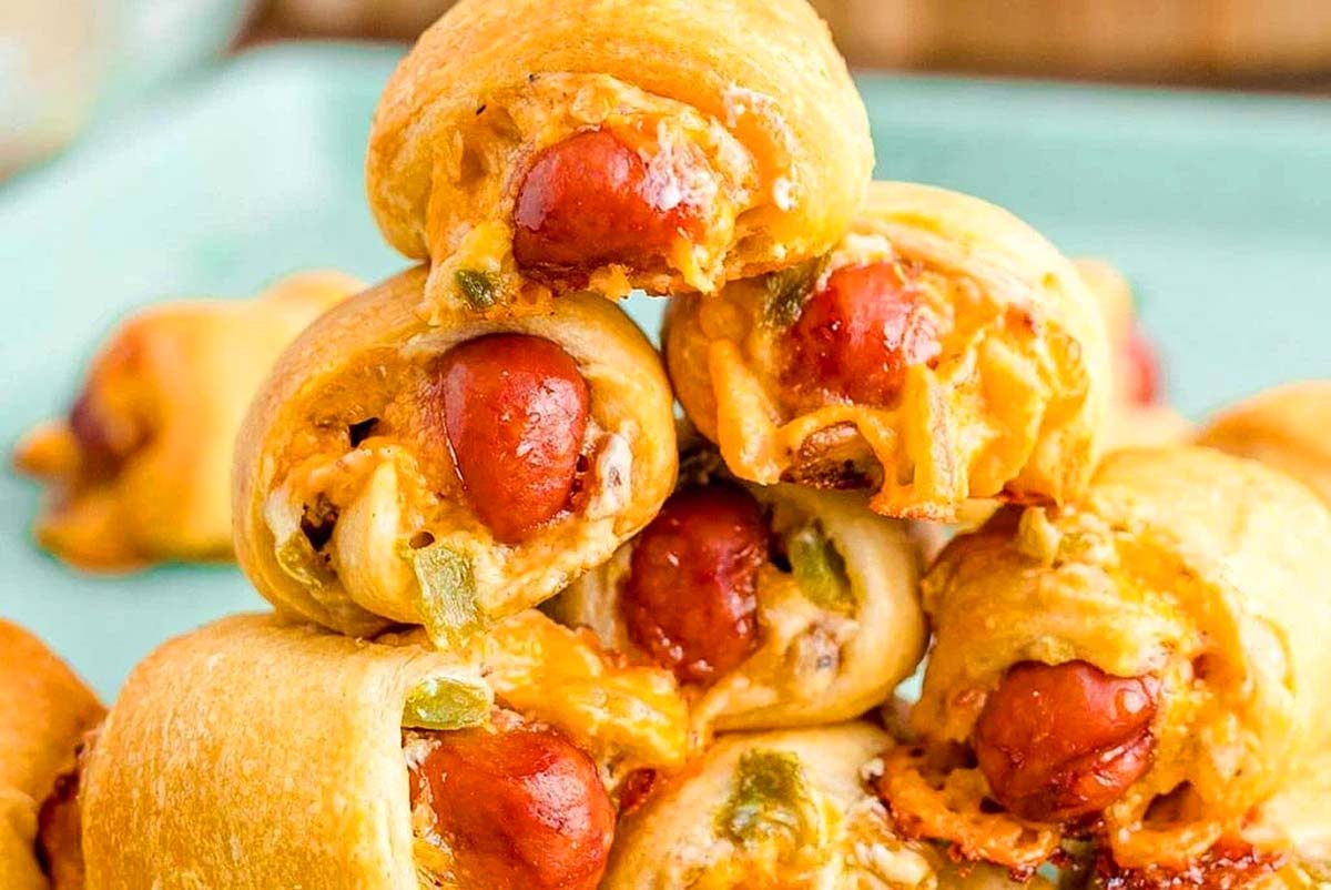 32 Flaky, Fantastic, and Fun Pillsbury Crescent Roll Recipes 4 Jalapeno Popper Pigs in a Blanket.
