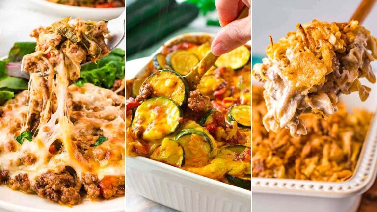 Easy casseroles to make on Sunday after church.