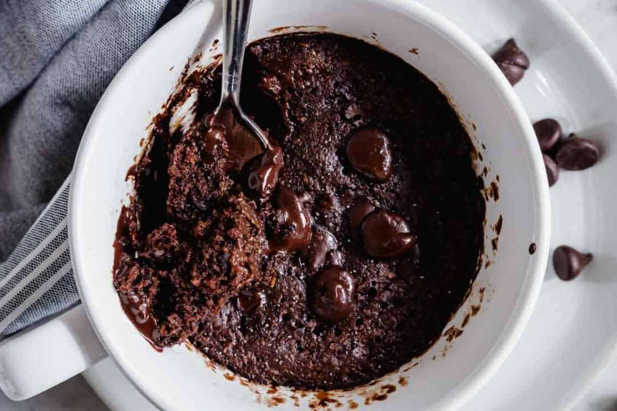 High Protein Desserts That Satisfy 28 3-Minute Chocolate Protein Mug Cake.
