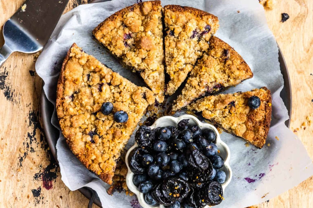49 Blissfully Tasty Blueberry Recipes 9 Blueberry Prune Buckle With Ginger Streusel