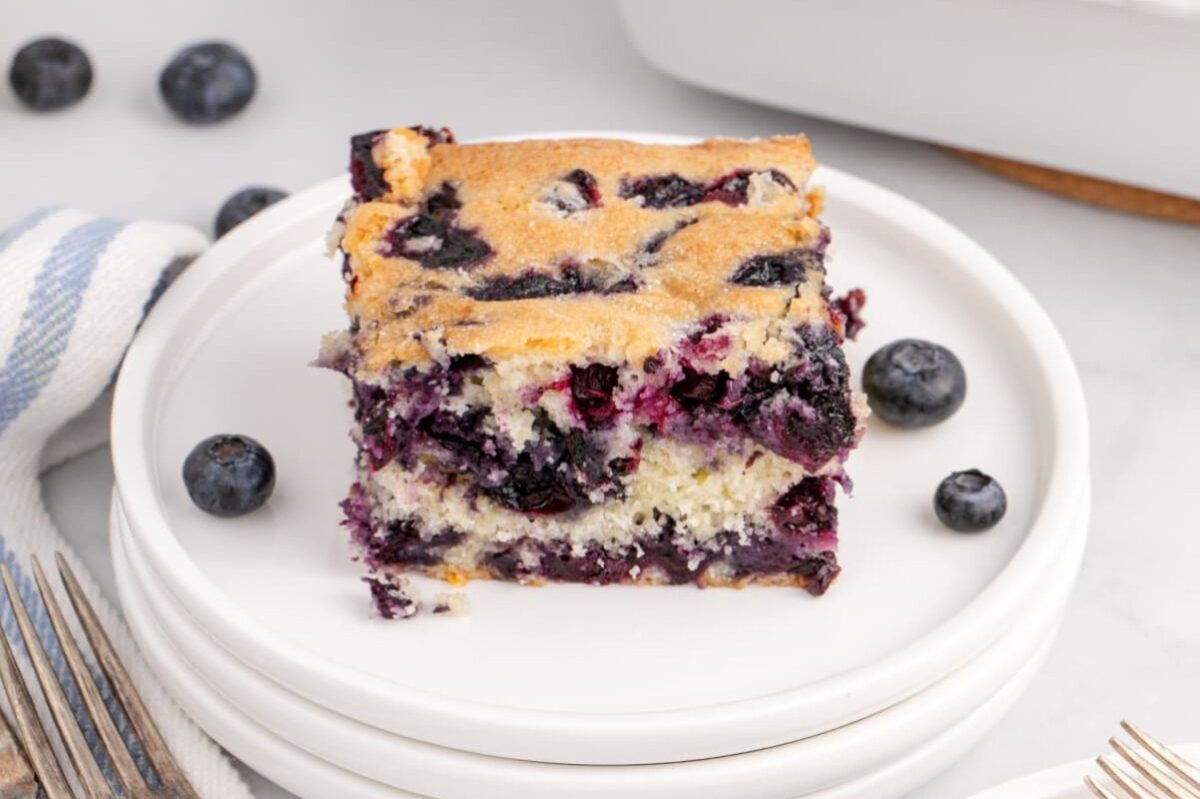 49 Blissfully Tasty Blueberry Recipes 45 Buttermilk Blueberry Breakfast Cake