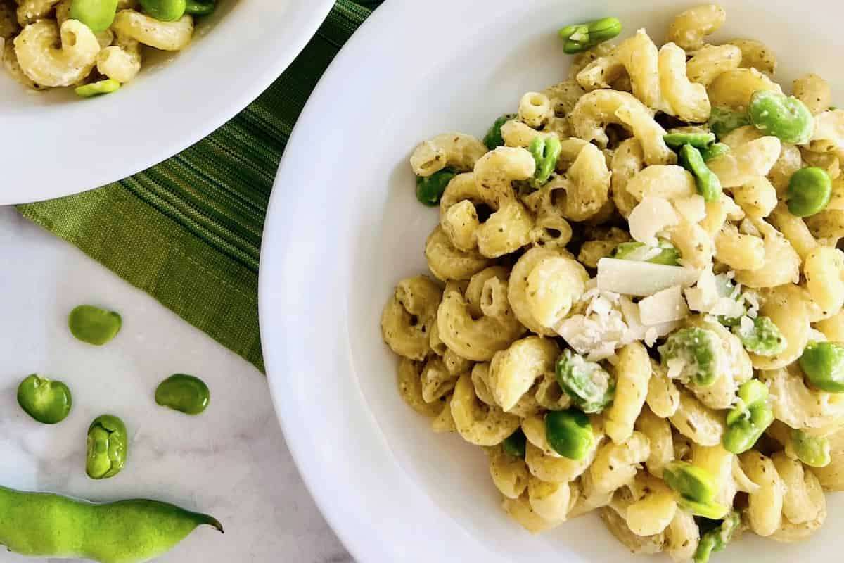 50 Spring Dinners You'll Make 100 Times 5 Creamy Pesto Pasta With Fava Beans.