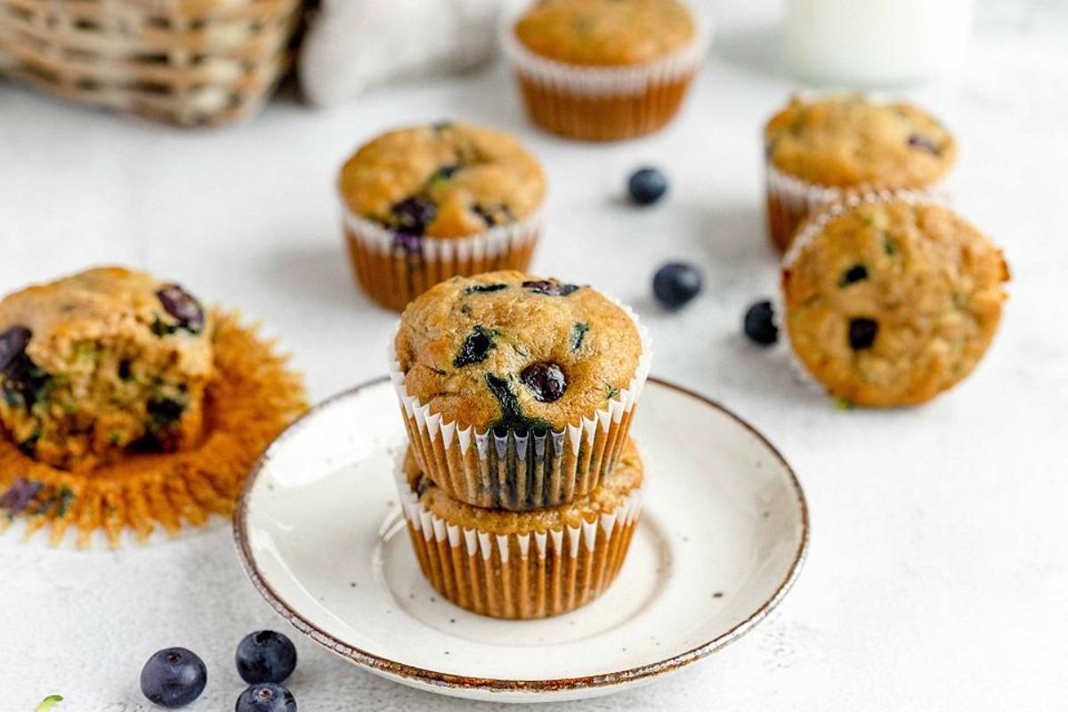 49 Blissfully Tasty Blueberry Recipes 11 Delicious Blueberry Zucchini Muffins