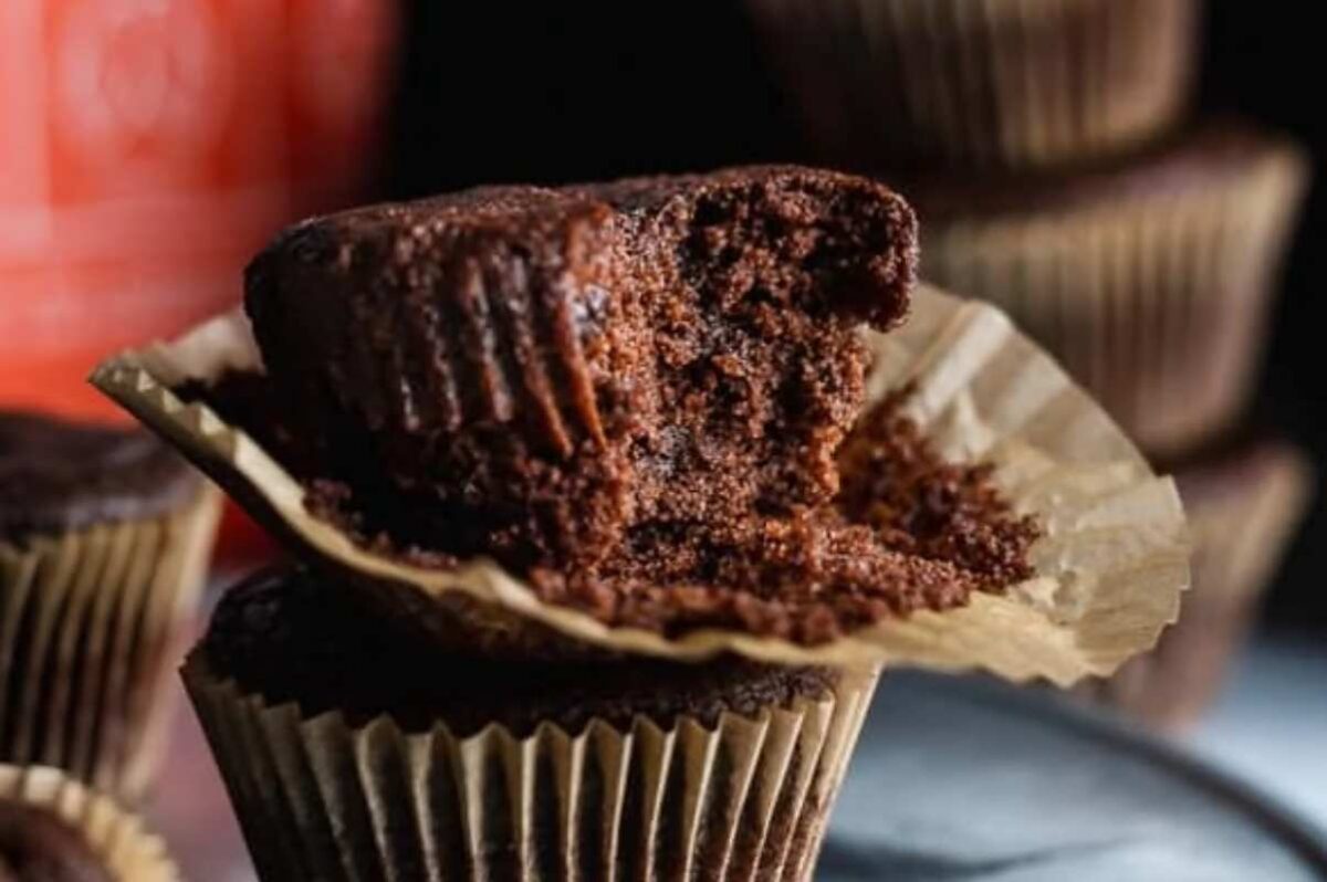 High Protein Desserts That Satisfy 14 double chocolate protein muffins with equip prime protein.