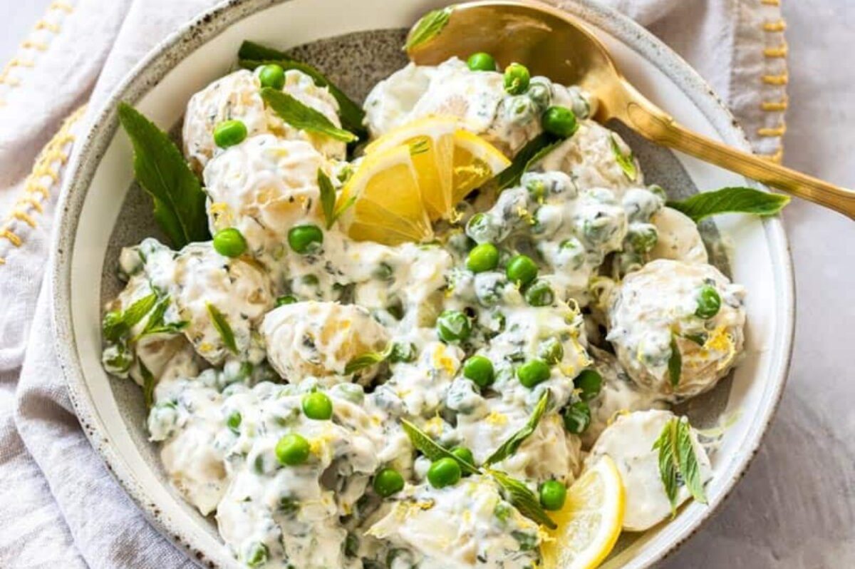 Easy Potato Salad With Peas And Mint
