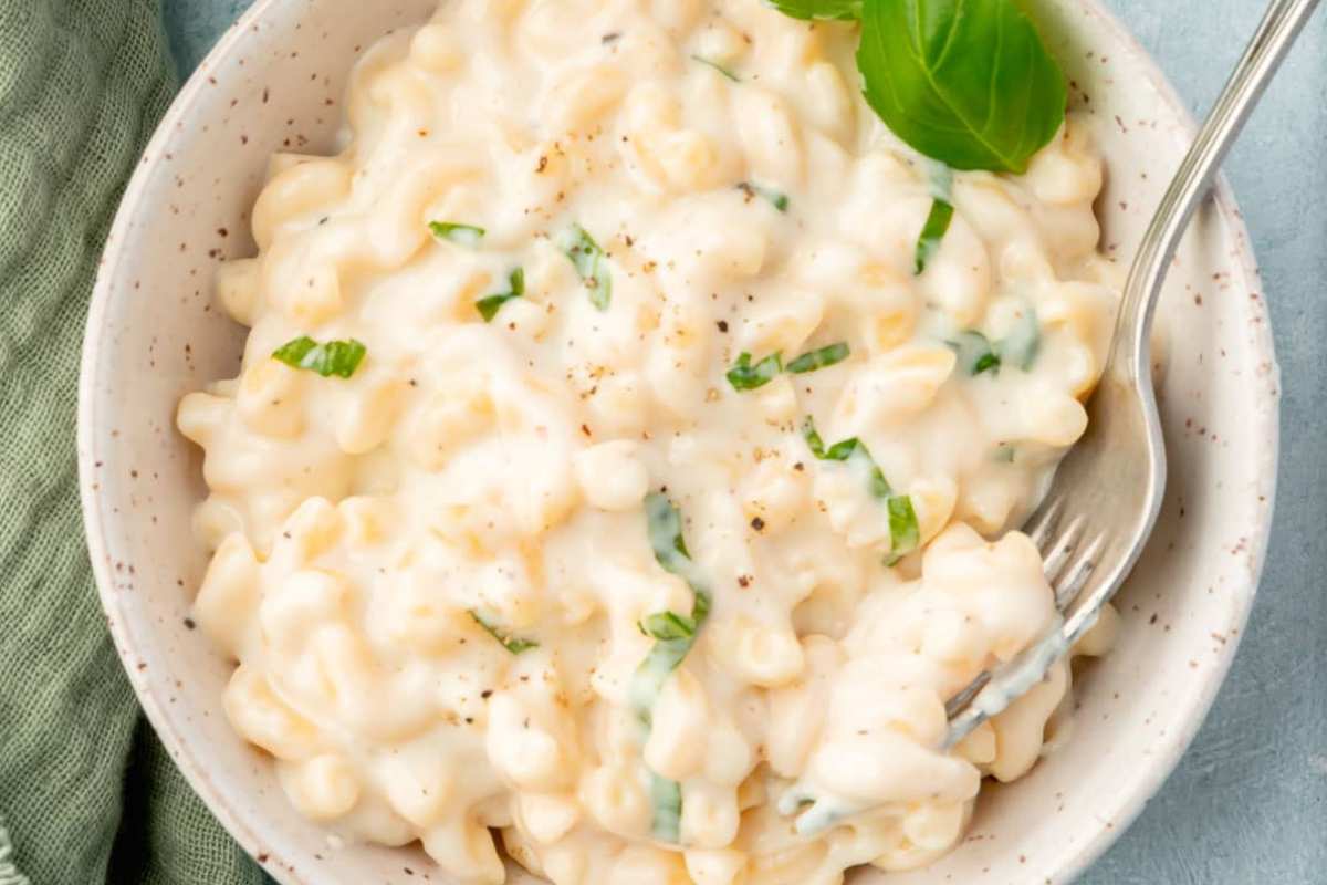 Gluten Free Mozzarella Mac And Cheese.