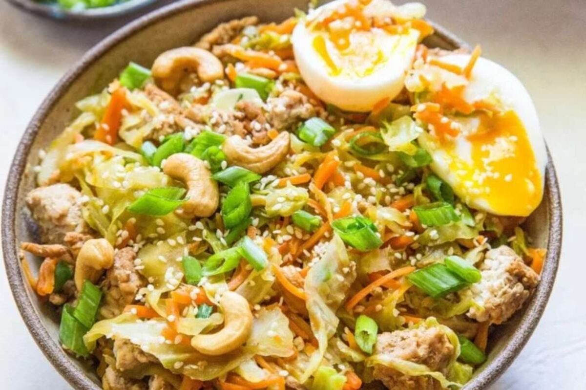 Egg Recipes For Breakfast Lunch And dinner 41 Ground Turkey Egg Roll In A Bowl.