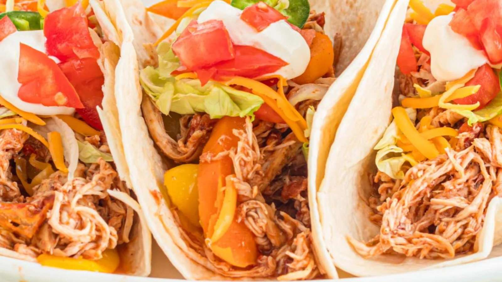 Crock Pot Shredded Chicken Tacos recipe by Kitchen Divas.