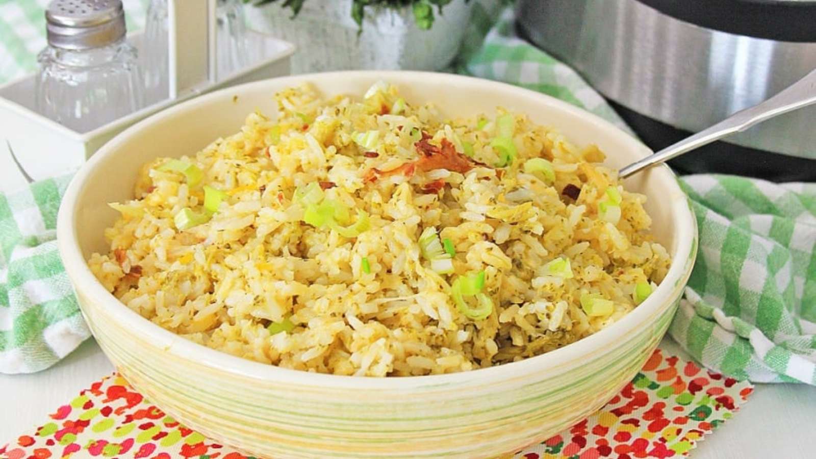 39 Rice Dishes That Are Perfect for Dinner and Even Better Leftover 19 Instant Pot Cheesy Broccoli Rice recipe by Kitchen Divas.