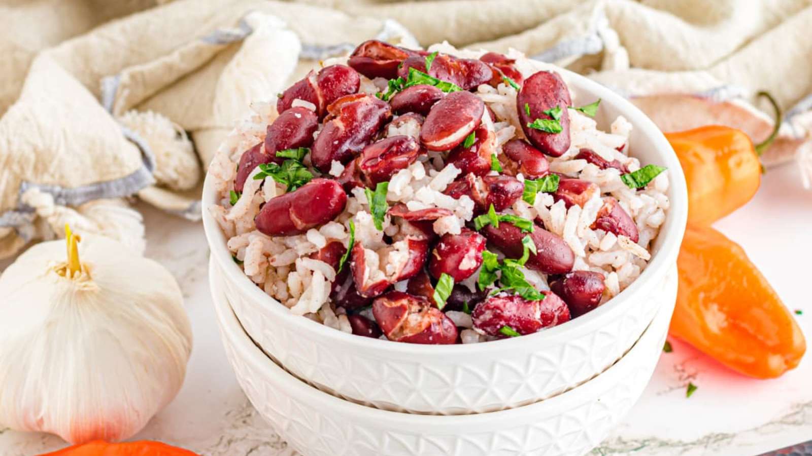 39 Rice Dishes That Are Perfect for Dinner and Even Better Leftover 23 Jamaican Rice And Peas recipe by Kitchen Divas.