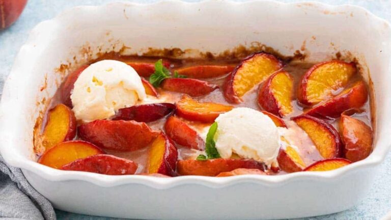 Baked Peaches recipe by Kitchen at Hoskins.