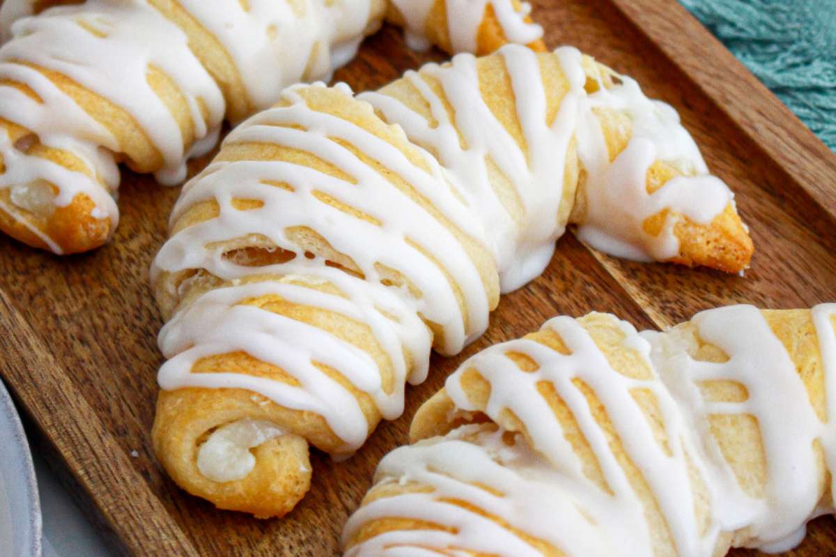 Lemon Cheesecake Crescent Rolls. 