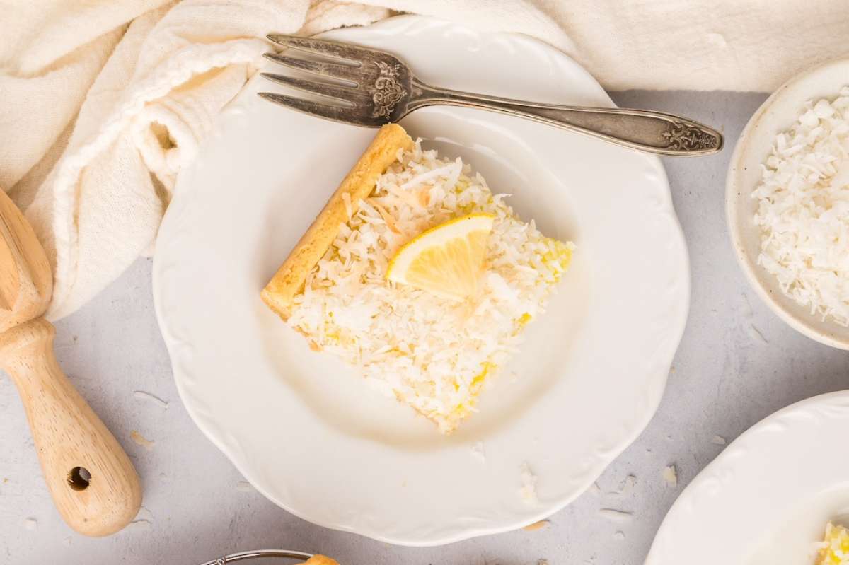 Lemon Coconut Bars. 