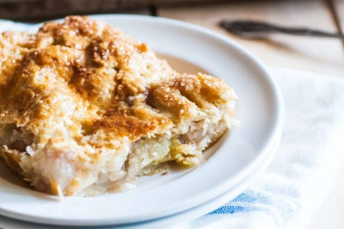 Peach Rhubarb Slab Pie. 