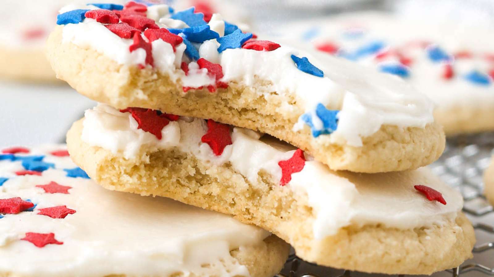 4th of July Sugar Cookies recipe by Savor The Spoonful.