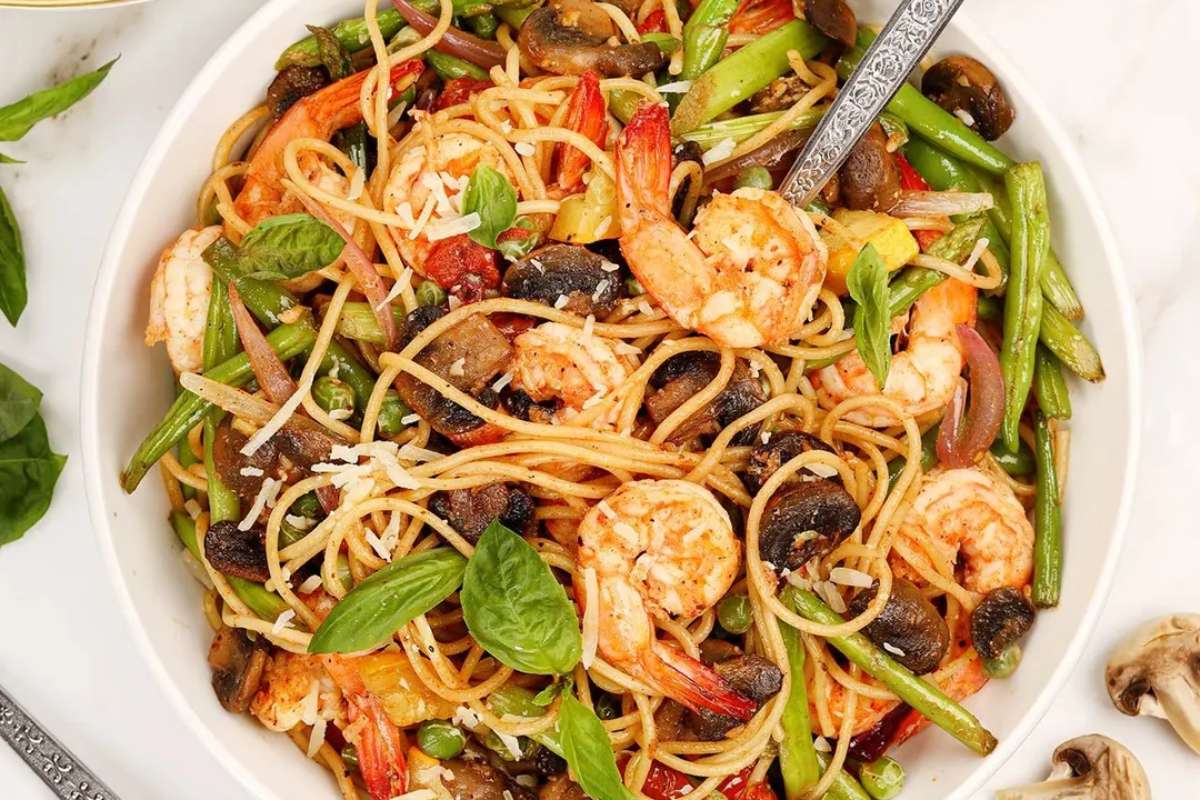 Shrimp Primavera Recipe.