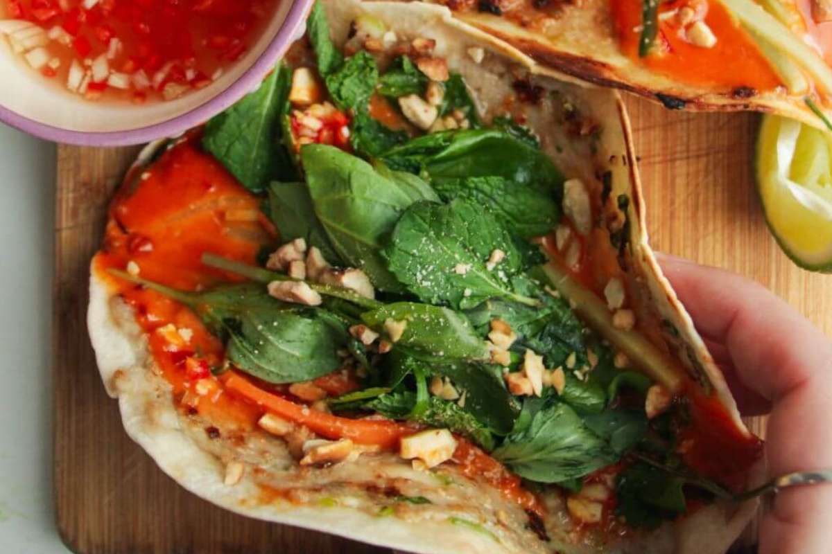 Smash Banh Mi Tacos. 